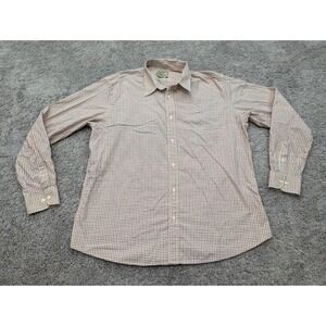 Beretta‎ Button Up Shirt Mens 3XL Long Sleeve Check Casual